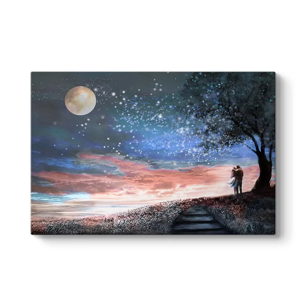 Fantastik Gece Kanvas Tablo - Model 1